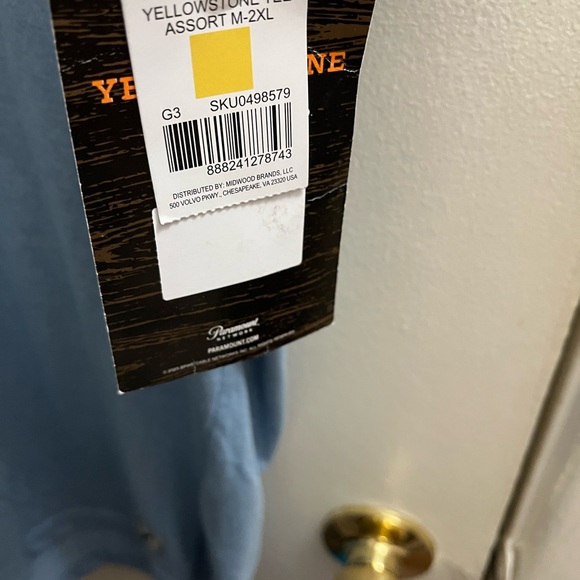 Men's Blue T-Shirt Yellowstone TV on Paramount - Picture 5 of 7